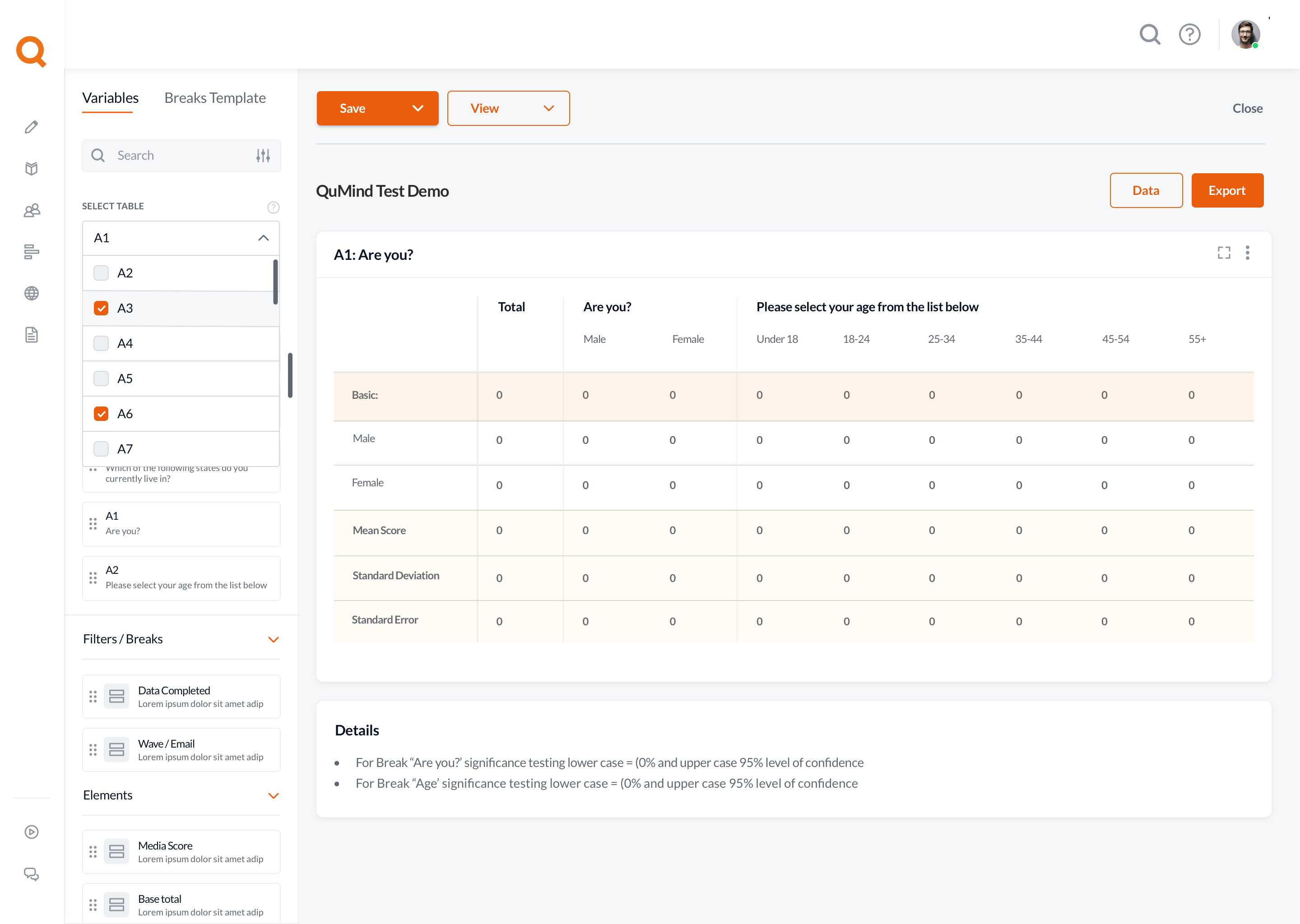 4.2 QuMind-Crosstabs - Designer