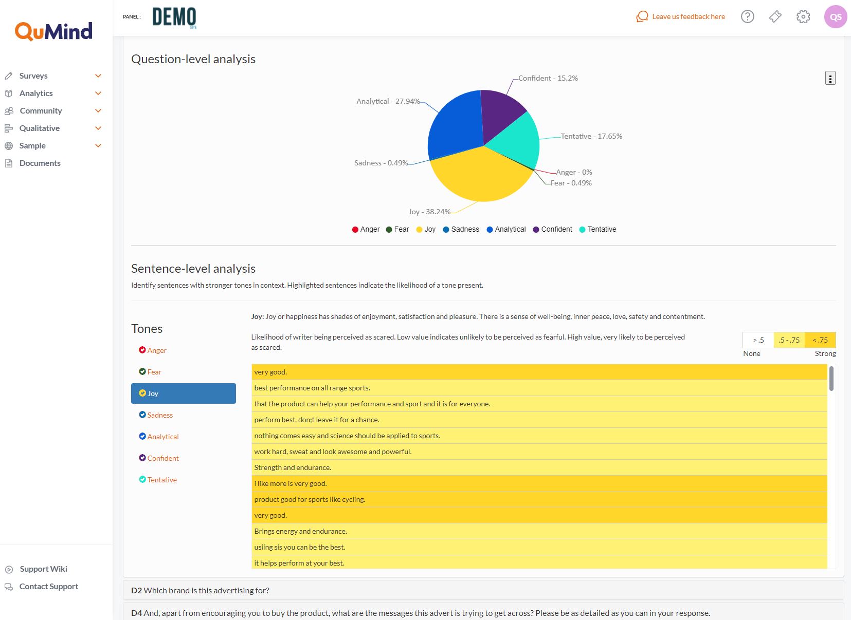 Setiment analysis AI powered